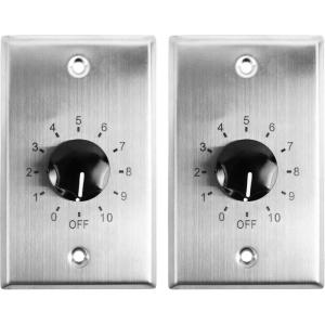 image2 Rockville VOL7035 35w 70v Stainless Wall Volume Control Zone Controllers