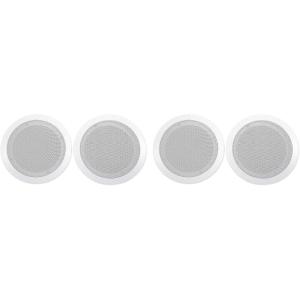 imageRockville CC65T Pair 65quot 70V Ceiling Speakers 40W 8Ohm Power Aimable Tweeter Flush Mount Paintable Grill for Restaurants Cafes Offices 2Pair