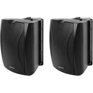 imageRockville WET5B 525in 8Ohm 40Watt RMS 70V IPX55 Commercial IndoorOutdoor Wall Speaker Vented Enclosure with Polypropylene Cone and 1in Mylar Tweeter 2Piece