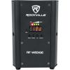 imageRockville RF WEDGE WHITE 54W RGBWAUV Battery Wireless DMX DJ Par Up Light Rechargeable RF Remote 24Hour Battery for DJs and EventsBlack