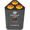 imageRockville RockWedge LED 54W RGBWAUV Battery Powered Par Light Wireless DMX Rechargeable Compact Design for DJs and EventsBlack