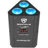 imageRockville RockWedge LED 54W RGBWAUV Battery Powered Par Light Wireless DMX Rechargeable Compact Design for DJs and EventsBlack