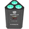 imageRockville RockWedge LED 54W RGBWAUV Battery Powered Par Light Wireless DMX Rechargeable Compact Design for DJs and EventsBlack