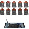 image10 Rockville RockWedge LED Battery Powered Par LightsWireless DMX Controller