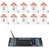 image10 Rockville RockWedge LED White Battery Powered LightsWireless DMX Controller