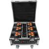 imageRockville ROCKWEDGE PACKAGE WHITE 6 Battery Wireless Par Lights with Charging Case 6in1 RGBWAUV 7500mAh Battery DMX Control 6500 Lux Brightness for DJs and Event PlannersBlack