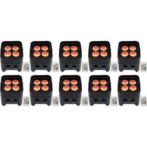 image10 Rockville Best PAR 50 Battery Par Can Wash UpLights wWireless DMXRGBWAUV