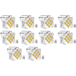 image10 Rockville Best PAR 60 White Rechargeable Wash UpLights Wireless DMXRGBWAUV