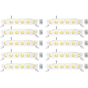 image10 Rockville Best Strip 60 White Rechargeable Wash Light Bars wWireless DMX