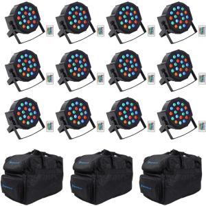 image12 Rockville Battery PAR 50 Rechargeable LED DMX DJ Wash UpLightsRemotesBags