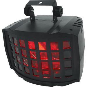 imageRockville BD20 Rechargeable Derby Light Wireless DMX 8Hr Battery RGBW LEDs AutoSound Modes Remote Perfect for DJ Dance Floor House Party Bar