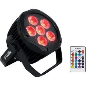 imageRockville Best PAR H2O White IPX54 Water Resistant IndoorOutdoor Battery DJ Par Light 6 x 18W RGBWAUV LEDs Wireless DMX Portable for Events and Mobile DJsBlack