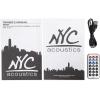 imageNYC Acoustics NPB3 Dual 4quot Portable Bluetooth Boombox SpeakerUSBSDLEDRemote Black
