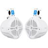 imageRockville 2 Pairs RWB80W 8quot White 600w MarineBoat Wakeboard Tower Speakers