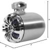 imageRockville 4 WB65 65quot 600w Metal Marine Wakeboard Swivel Tower SpeakersReceiver