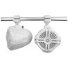 imageRockville 6 RWB70W White 65quot 250w Marine Wakeboard 360 Swivel Tower Speakers