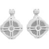 imageRockville 6 RWB70W White 65quot 250w Marine Wakeboard 360 Swivel Tower Speakers