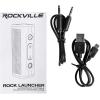 imageRockville Portable Waterproof Bluetooth Speaker for Audiophiles Silver Rock Launcher SLSilver