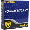 imageRockville RWK21 2 Gauge Amplifier Wiring Kit 100 Copper RCA ANL Fuse Holder Low Resistance High Flexibility for Car Audio Enthusiasts