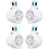 imageRockville 2 Pairs RWB65W 65quot White Marine Wakeboard Tower Speakers  1000 Watts