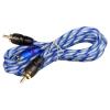 imageRockville RTR032 3 Foot 2 Channel RCA Cable Twisted Pair 100 Copper Conductors Split Pin Design Noise Rejection for Car Audio and Home Theater3 Foot