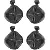 imageRockville RWB90B Pair 300W 8quot 2Way Marine Wakeboard Tower Speakers 360degree Swivel Waterproof Stainless Hardware UVResistant for Boats Jeeps ATVs 2Piece