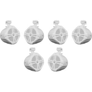 image6 Rockville RWB90W White 8quot 300w Marine Wakeboard 360 Swivel Tower Speakers