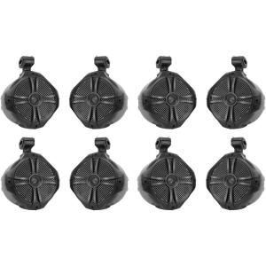 imageRockville 8 RWB90B Black 8quot 300w Marine Wakeboard 360 Swivel Tower Speakers