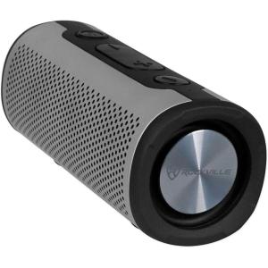 imageRockville Portable Waterproof Bluetooth Speaker for Audiophiles Silver Rock Launcher SLSilver