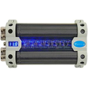 imageRockville RFC30F 30 Farad Capacitor Blue Voltage Display LED Meter Sleep Mode Reverse Polarity Warning for HighPower Car Audio Systems