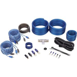 imageRockville RWK42 4 Gauge 4 Channel Car Amplifier Wiring Kit 2 100 Copper Twisted Pair RCA Interconnects 16Gauge Speaker Wire 80A Fuse Flexible PVC Jacket Complete Car Audio Installation