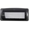 imageRockville RWSG4B Water Resistant Universal Marine Stereo Cover Black Heavy Duty UVProtective Boat Radio Shield with EasyInstall Design Mounting Gasket and Hardware Included
