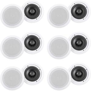 imageRockville 12 HC65516 65quot 500 Watt inCeiling Home Theater Speakers 16 Ohm