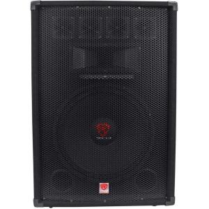 imageRockville RSG1524 Dual 15quot 3000W 3Way Passive Pro Audio Speaker 4Ohm HighEfficiency Piezo Horn 3 Bullet Tweeters Wide Dispersion Durable Build for DJs and Live Events15  4 Ohm