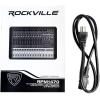 imageRockville RPM1470 6000W Peak 14Channel Powered Mixer 750W RMS x 2 at 4 Ohm USBBluetooth 24Bit Effects 14 XDR2 Mic Preamps for Live EventsChurch Bands