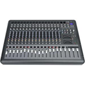 imageRockville RPM1870 6000W Powered Mixer 18Channel USBBluetooth 18 XDR2 Mic Preamps 24Bit Effects Dual 7Band EQ for Live Sound and Events