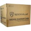 imageRockville WEDGE CHARGE CASE Charging Case for 6 RockWedge LED PAR Lights BuiltIn Power Strip Foam Padding Stackable Design for Mobile DJs and VenuesCharging case