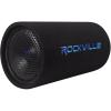 imageRockville RTB10A 10quot Powered Subwoofer Bass Tube 500W Peak Deep Bass BuiltIn Amp Crossover Bass Remote Vented Enclosure Perfect for Car Audio
