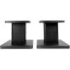 imageRockville 2 RockShelf 58B Black 525quot Home Bookshelf Speakers8quot Speaker Stands