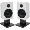 image2 Rockville RockShelf 58W White 525quot Home Bookshelf Speakers8quot Speaker Stands