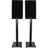 imagePair Rockville RockShelf 58B Black 525quot Home Bookshelf Speakers w29 Stands