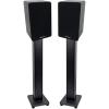 imageRockville Pair RockShelf 58B Black 525quot Home Bookshelf Speakers  28quot Stands