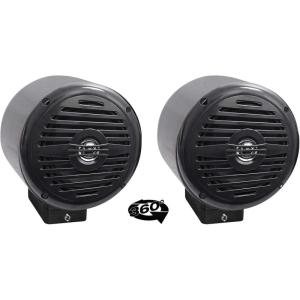 imageRockville 2 525quot 360 Swivel Black Aluminum Surface Mount Boat Speakers