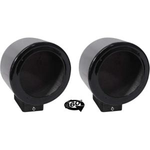 imageRockville 2 MAC525B 525quot 360 Swivel Black Aluminum Surface Mount Speaker Pods