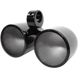 imageRockville DMAC80B Dual 77quot Aluminum Wakeboard Tower Speaker Enclosure Waterproof Internally Wired Universal Fit for Marine Audio and BoatingBlack