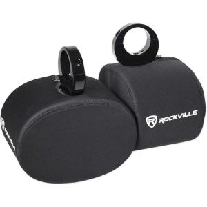 imageRockville Pair RWBC69 Neoprene Covers for 6x9quot Marine Wakeboard Tower Speakers WaterResistant Durable Fabric Snug Fit for Boating and Watersports
