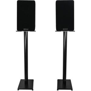 imageRockville Pair RockShelf 58B Black 525quot Home Bookshelf Speakers w37 Stands