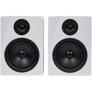 imageRockville 2Way 250W ActivePowered USB Studio Monitor Speakers Pair 525 inch APM5WWhite