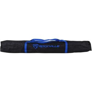 imageRockville RVSS4A Heavy Duty Carry Bag for Speaker Stand Reinforced Nylon Zippered Closure Comfortable Straps Compact Design for DJs and Musicians