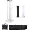 image2 Rockville RPG10 10quot Powered Active 600 Watt 2Way DJ SpeakersTotem Stands